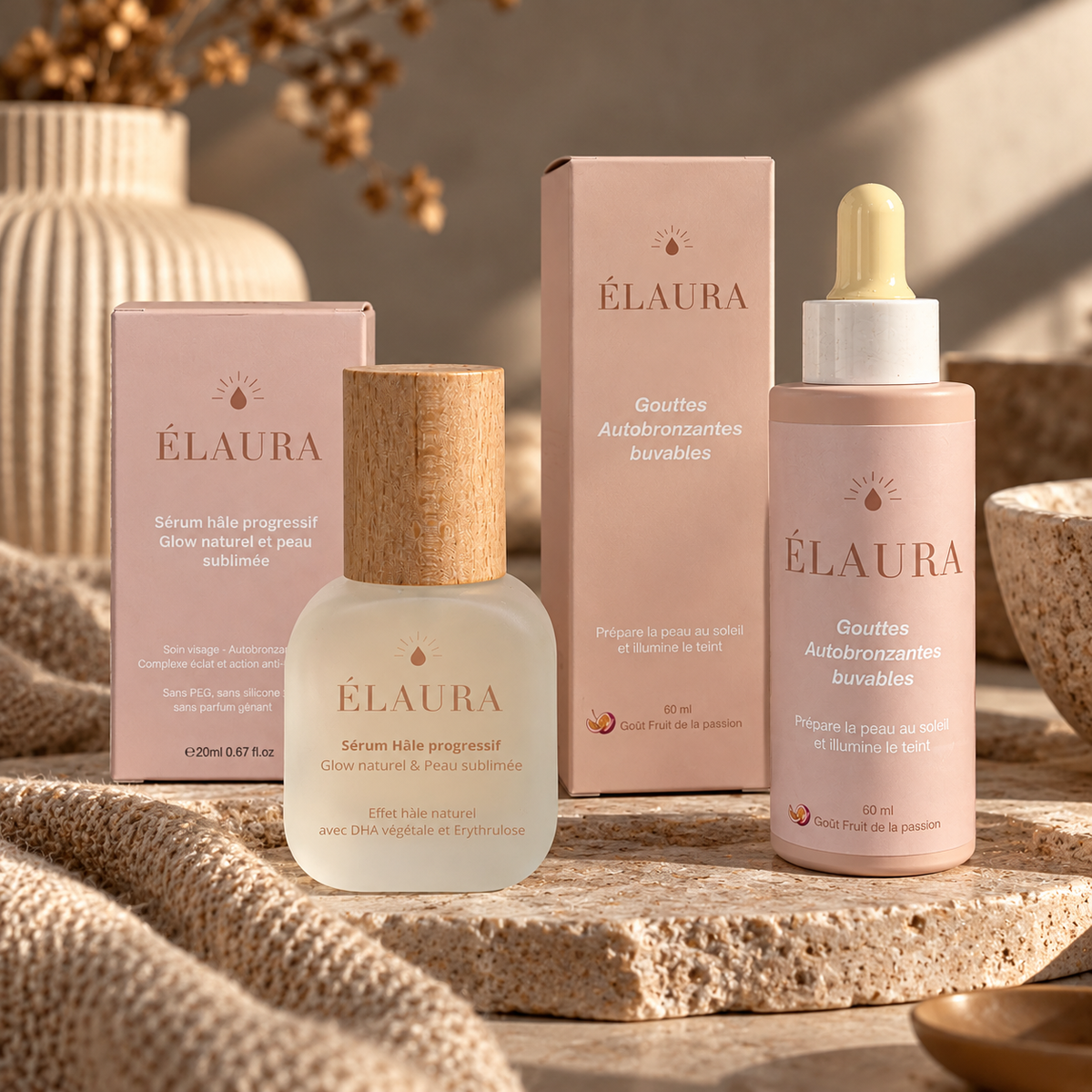 Duo Bain de Soleil - rituel solaire et glow pour la peau