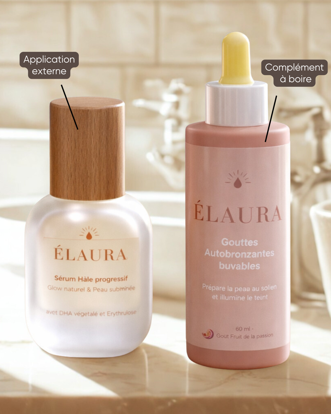 Duo Bain de Soleil - rituel solaire et glow pour la peau