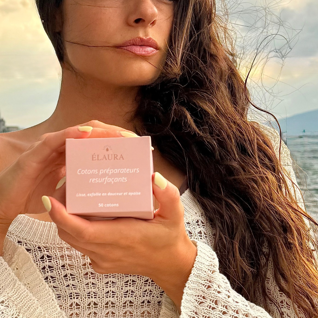 Cotons Bain de soleil-Peau lissée, éclat révélée