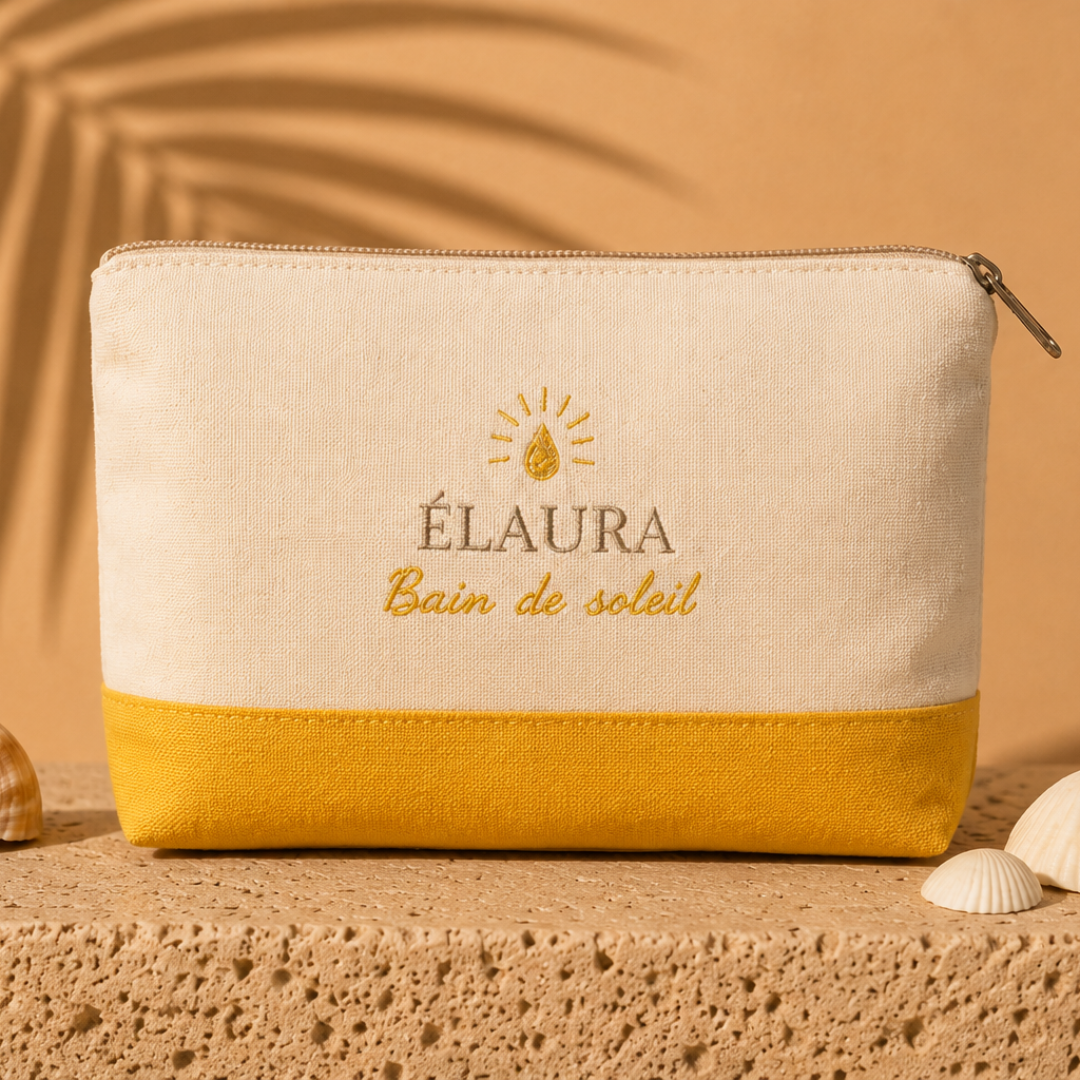 Trousse beauté Bain de Soleil - Faite Main