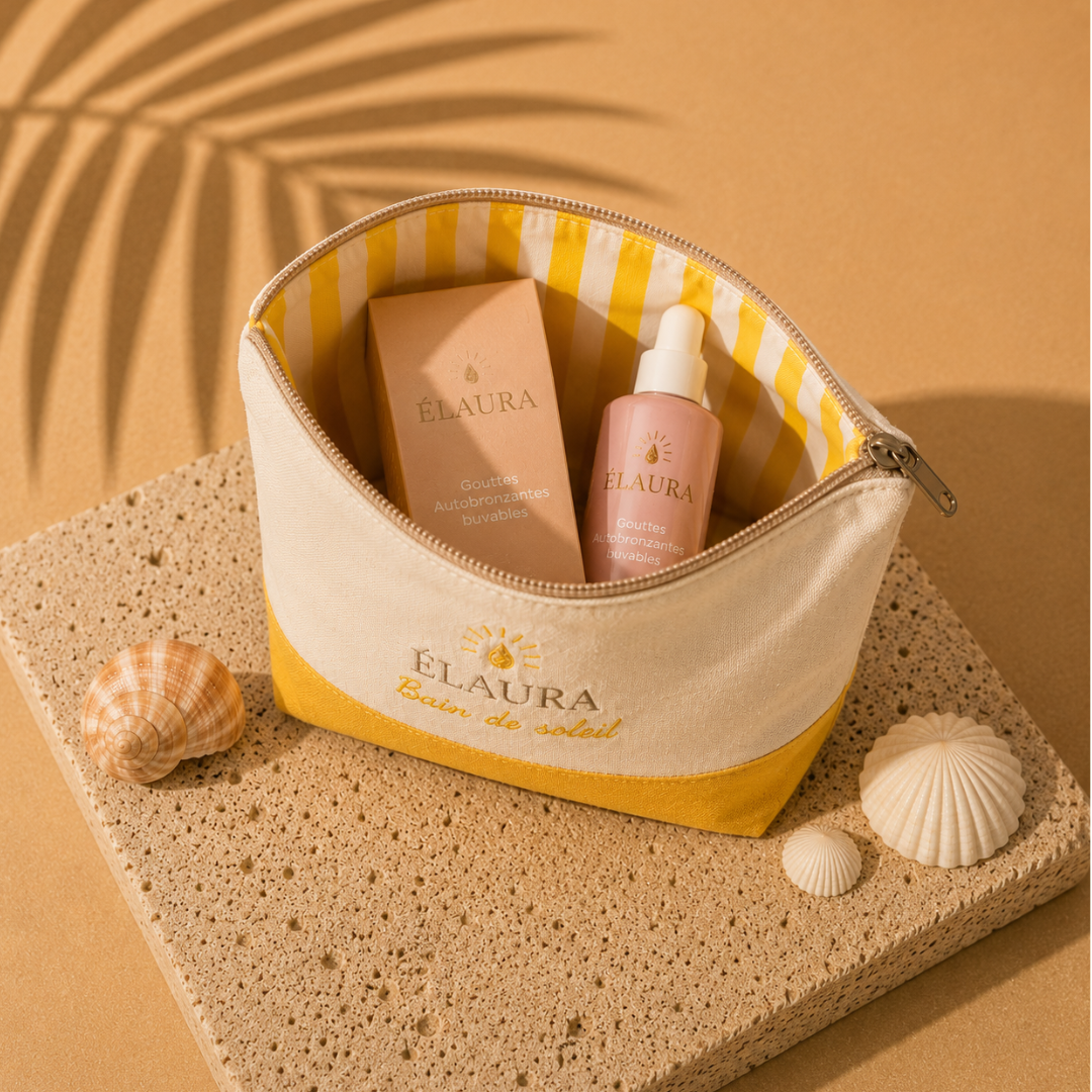 Trousse beauté Bain de Soleil - Faite Main